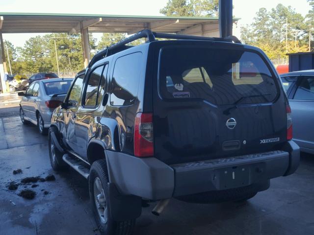 5N1ED28T14C671228 - 2004 NISSAN XTERRA BLACK photo 3