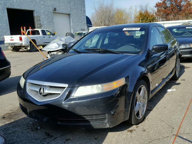 19UUA66205A056310 - 2005 ACURA TL BLACK photo 2