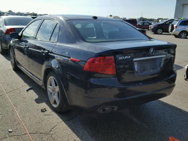 19UUA66205A056310 - 2005 ACURA TL BLACK photo 3