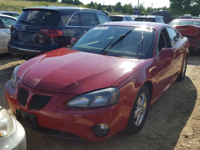 2G2WP552881107993 - 2008 PONTIAC GRAND PRIX RED photo 2