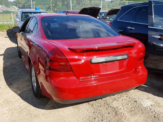 2G2WP552881107993 - 2008 PONTIAC GRAND PRIX RED photo 3