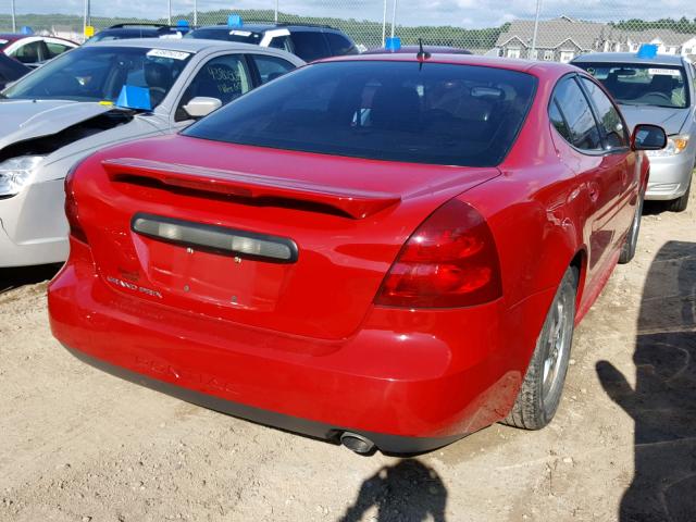 2G2WP552881107993 - 2008 PONTIAC GRAND PRIX RED photo 4