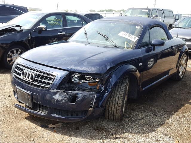 TRUTC28N841002584 - 2004 AUDI TT BLUE photo 2