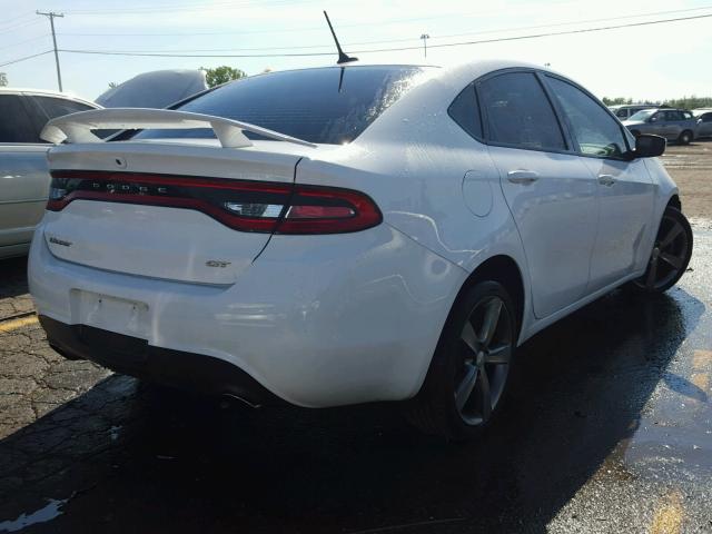 1C3CDFEB2ED906332 - 2014 DODGE DART GT WHITE photo 4