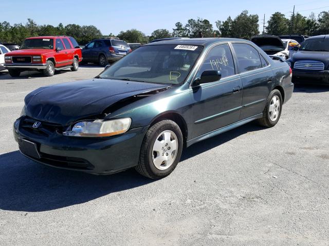 1HGCG16551A077249 - 2001 HONDA ACCORD GREEN photo 2