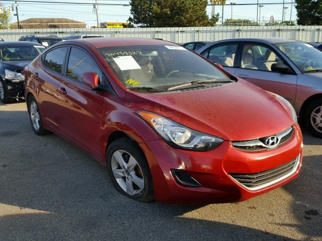 KMHDH4AE8BU142485 - 2011 HYUNDAI ELANTRA GL RED photo 1