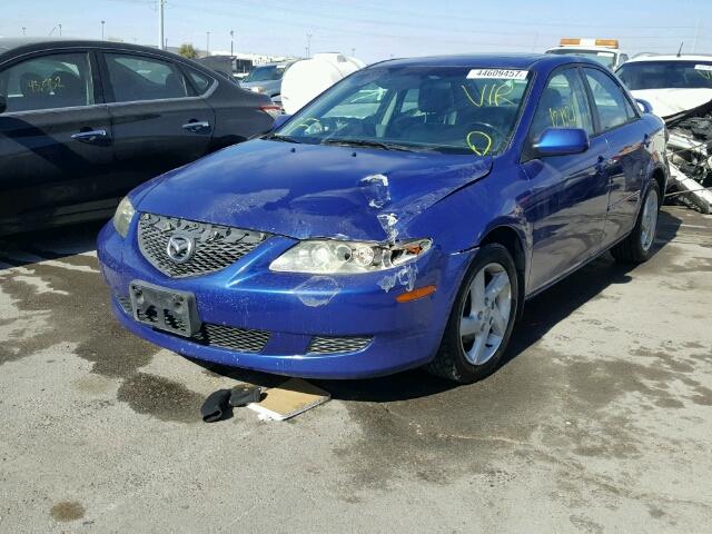 1YVFP80D035M09429 - 2003 MAZDA 6 BLUE photo 2