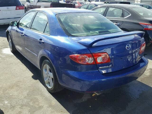 1YVFP80D035M09429 - 2003 MAZDA 6 BLUE photo 3