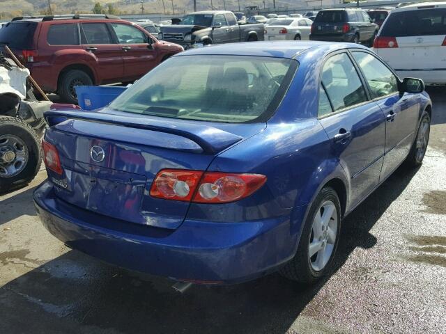 1YVFP80D035M09429 - 2003 MAZDA 6 BLUE photo 4