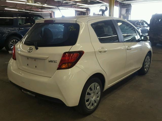 VNKKTUD37HA082785 - 2017 TOYOTA YARIS L WHITE photo 4