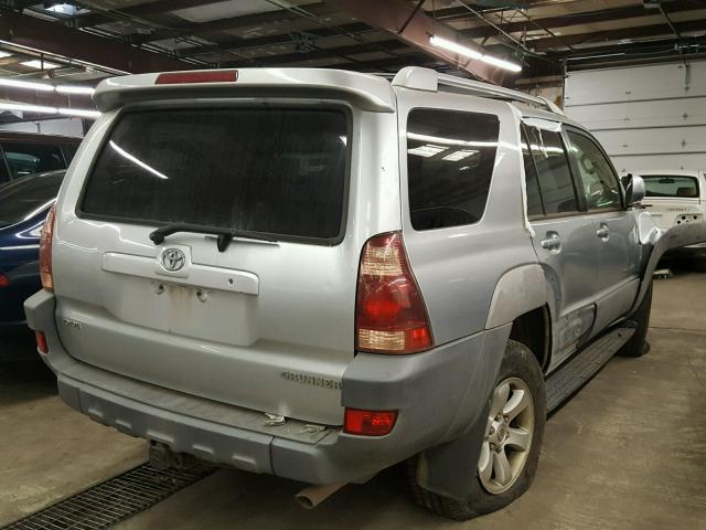 JTEBT14R030002071 - 2003 TOYOTA 4RUNNER SR SILVER photo 4