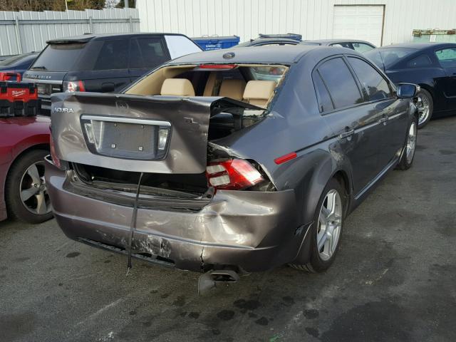 19UUA66268A019122 - 2008 ACURA TL CHARCOAL photo 4