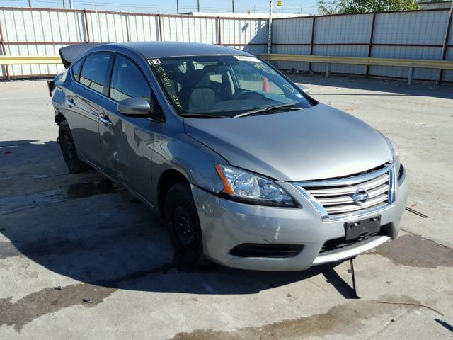 3N1AB7AP4EY247086 - 2014 NISSAN SENTRA S SILVER photo 1