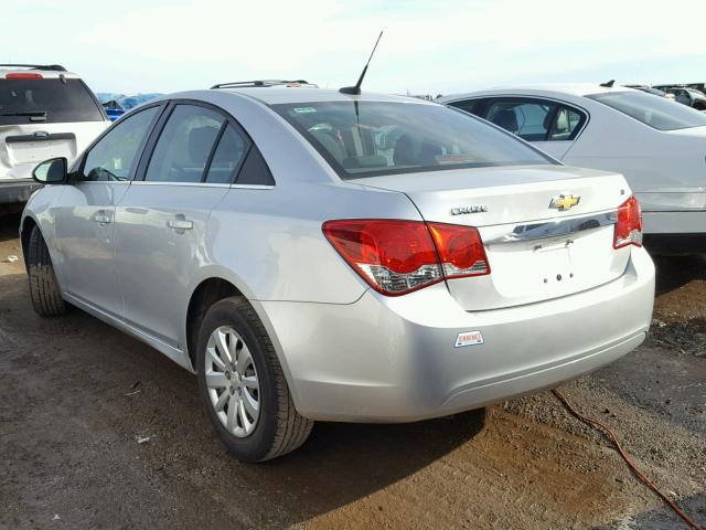 1G1PF5S91B7227271 - 2011 CHEVROLET CRUZE SILVER photo 3