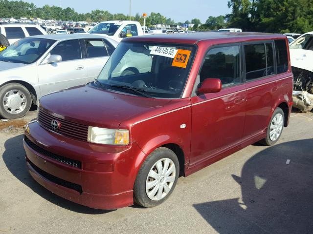 JTLKT324164072140 - 2006 TOYOTA SCION XB Rojo foto 2