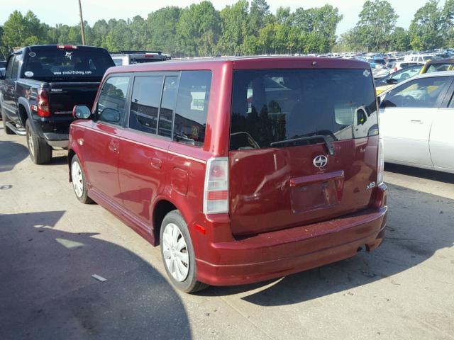 JTLKT324164072140 - 2006 TOYOTA SCION XB Rojo foto 3