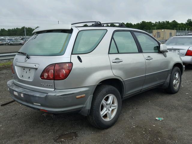 JT6HF10UXX0054868 - 1999 LEXUS RX 300 SILVER photo 4