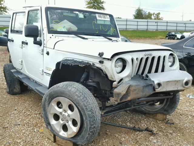 1C4HJWEGXEL205789 - 2014 JEEP WRANGLER U WHITE photo 1