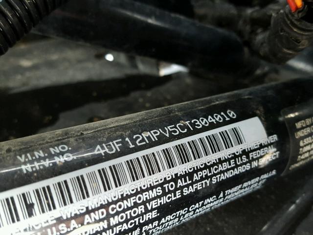 4UF12MPV5CT304010 - 2012 ARCTIC CAT WILDCAT 绿色 照片 20