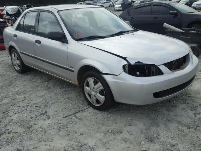 JM1BJ225221574963 - 2002 MAZDA PROTEGE DX SILVER photo 1