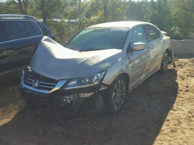 1HGCR2F56EA024727 - 2014 HONDA ACCORD SPO TAN photo 2