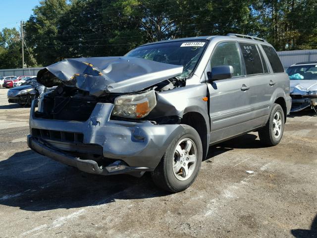 5FNYF28577B022781 - 2007 HONDA PILOT EXL GRAY photo 2