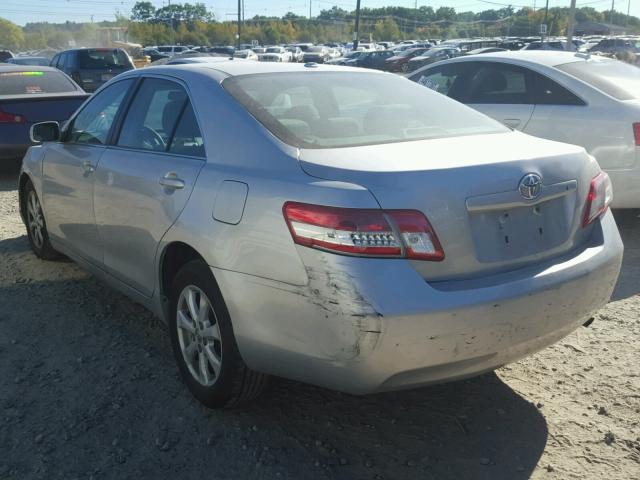 4T4BF3EK2BR127512 - 2011 TOYOTA CAMRY BASE SILVER photo 3