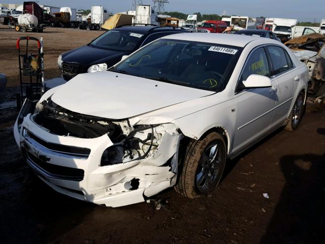 1G1ZH57B68F178632 - 2008 CHEVROLET MALIBU 1LT WHITE photo 2