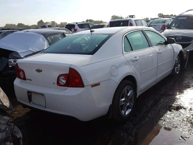 1G1ZH57B68F178632 - 2008 CHEVROLET MALIBU 1LT WHITE photo 4