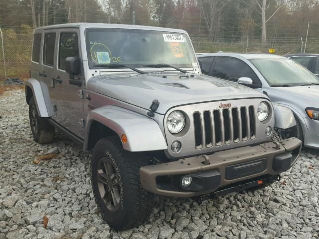 1C4BJWEG7GL344688 - 2016 JEEP WRANGLER U SILVER photo 1