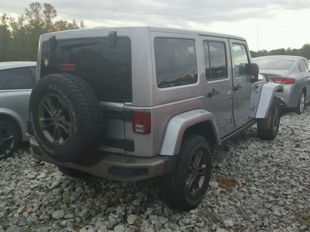 1C4BJWEG7GL344688 - 2016 JEEP WRANGLER U SILVER photo 4