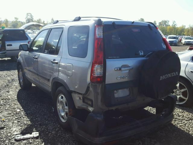 JHLRD78575C041884 - 2005 HONDA CR-V LX SILVER photo 3