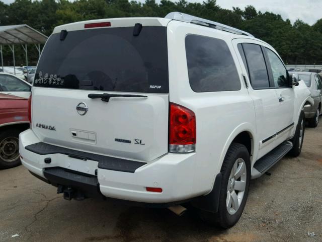 5N1BA0ND0CN602885 - 2012 NISSAN ARMADA SV WHITE photo 4