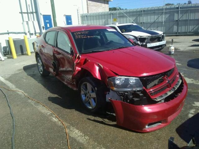 1C3CDZCG9DN768281 - 2013 DODGE AVENGER SX RED photo 1