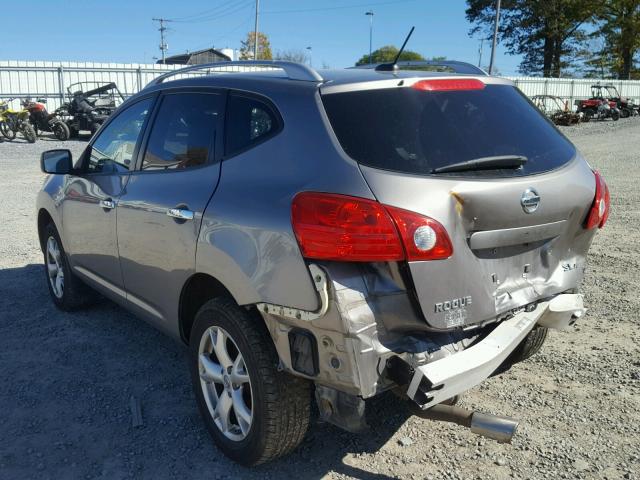 JN8AS5MV8AW112176 - 2010 NISSAN ROGUE S GRAY photo 3