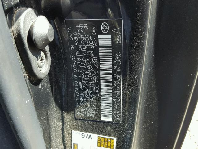 JTKDE177970155841 - 2007 TOYOTA SCION TC 黑色 照片 10