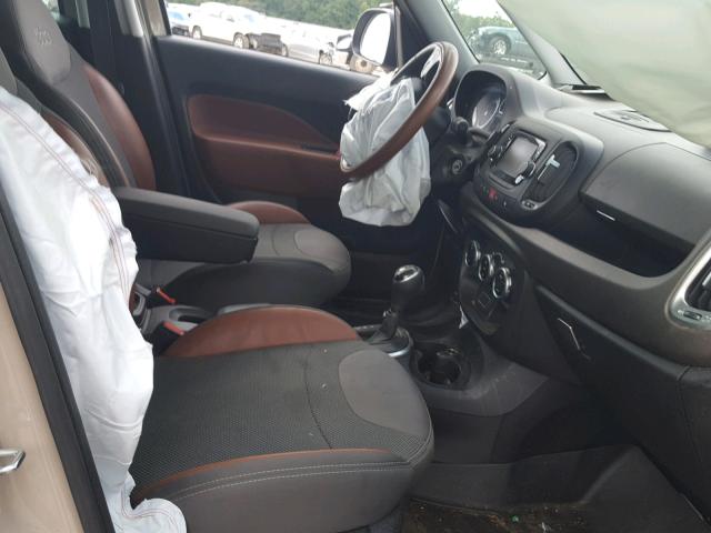 ZFBCFADH3FZ035382 - 2015 FIAT 500L TREKK BROWN photo 5