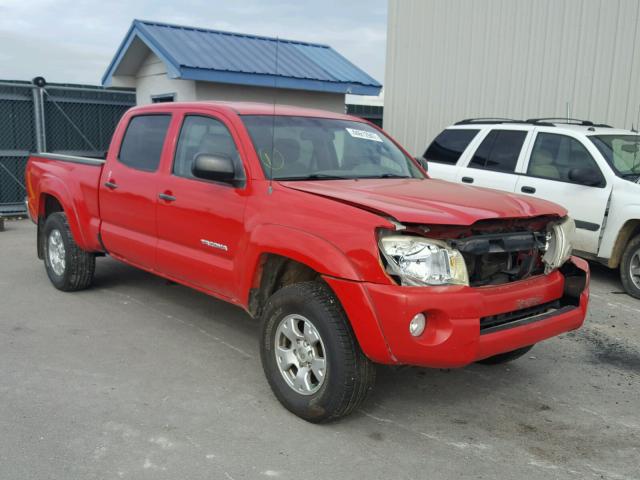 5TEMU52NX6Z191222 - 2006 TOYOTA TACOMA DOU RED photo 1