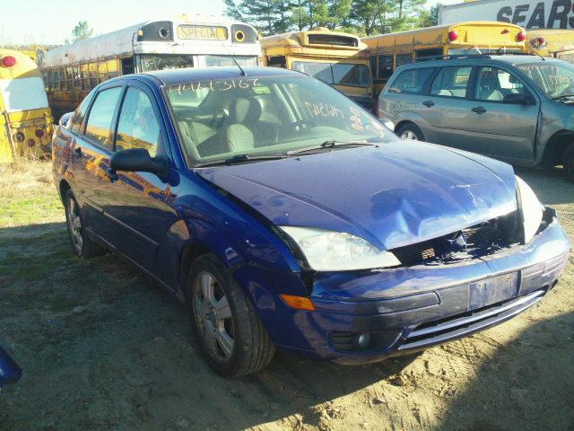 1FAFP34N55W181412 - 2005 FORD FOCUS ZX4 BLUE photo 1