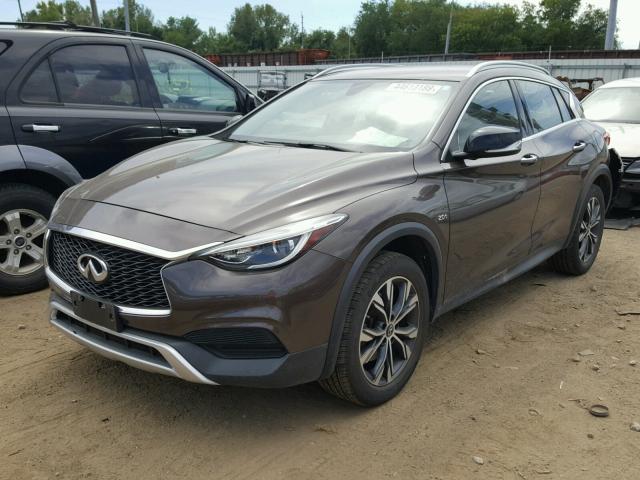 SJKCH5CR3HA021778 - 2017 INFINITI QX30 BASE BROWN photo 2