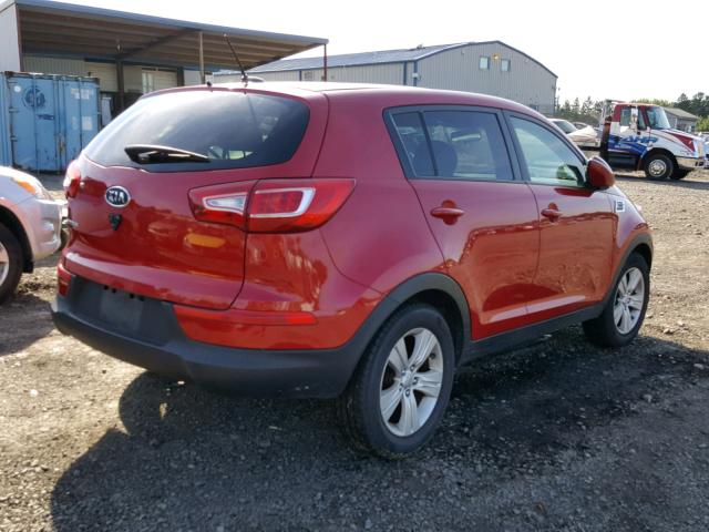 KNDPB3A2XC7275168 - 2012 KIA SPORTAGE B RED photo 4