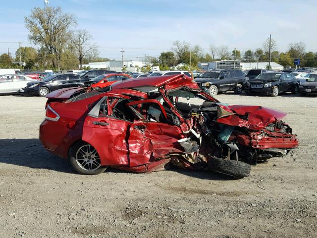 1FAHP3FN4BW133966 - 2011 FORD FOCUS SE RED photo 9