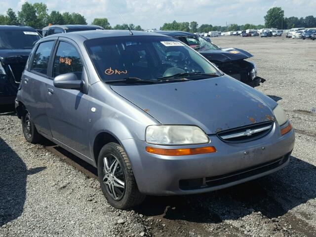 KL1TD66667B785940 - 2007 CHEVROLET AVEO BASE Сұр фото 1