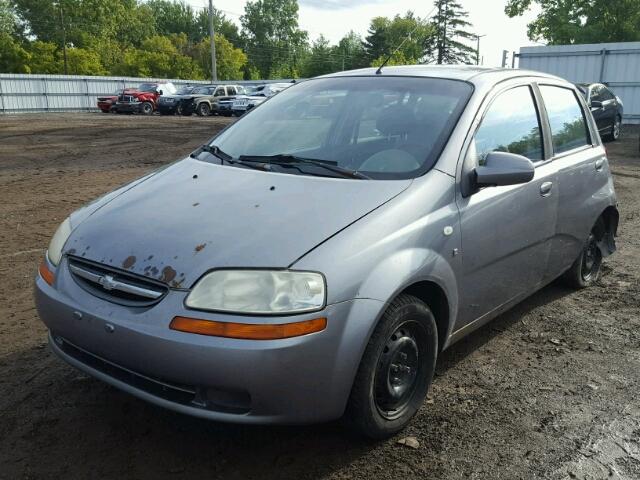 KL1TD66667B785940 - 2007 CHEVROLET AVEO BASE Сұр фото 2