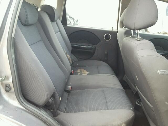 KL1TD66667B785940 - 2007 CHEVROLET AVEO BASE Сұр фото 6