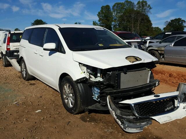 KNDMA5C11F6021672 - 2015 KIA SEDONA WHITE photo 1