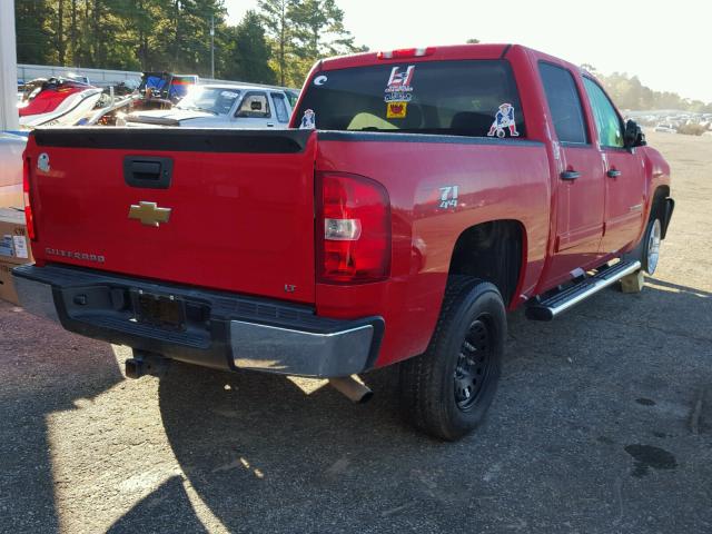 3GCPKSE71DG333061 - 2013 CHEVROLET SILVERADO RED photo 4