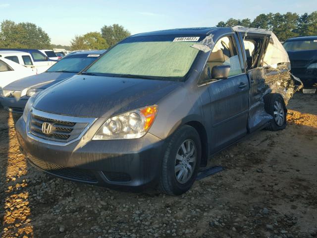 5FNRL3H74AB024192 - 2010 HONDA ODYSSEY EX GRAY photo 2