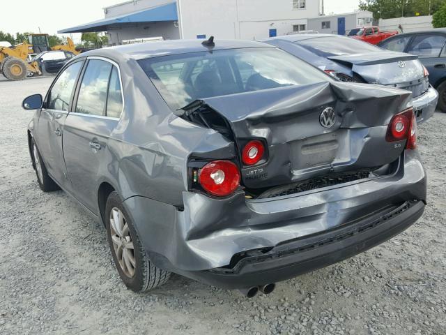 3VWRZ7AJ8AM028167 - 2010 VOLKSWAGEN JETTA GRAY photo 3