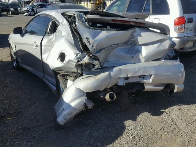 KMHHM65D16U207628 - 2006 HYUNDAI TIBURON GS SILVER photo 3